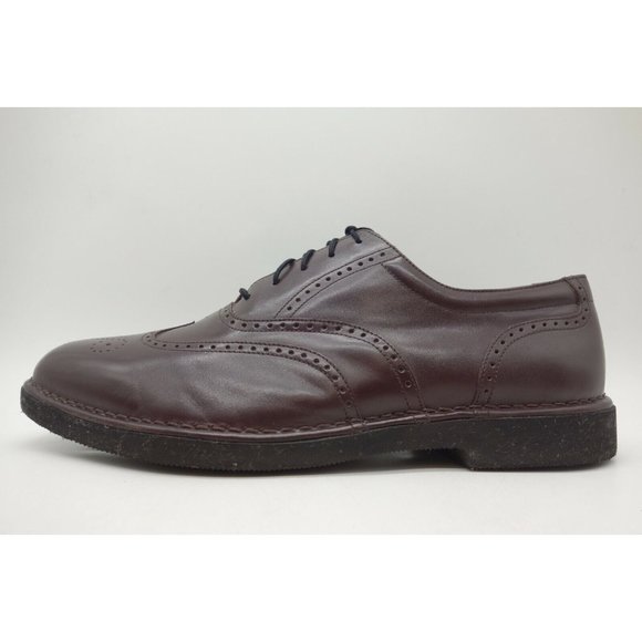 Rockport DresSports Burgundy Leather Wingtip Lace Up Oxfords Shoes Men\'s 11 W main image 4